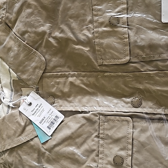 Marine Layer Khaki Military Field Jacket with Durable Cotton Canvas - Picture 6 of 6